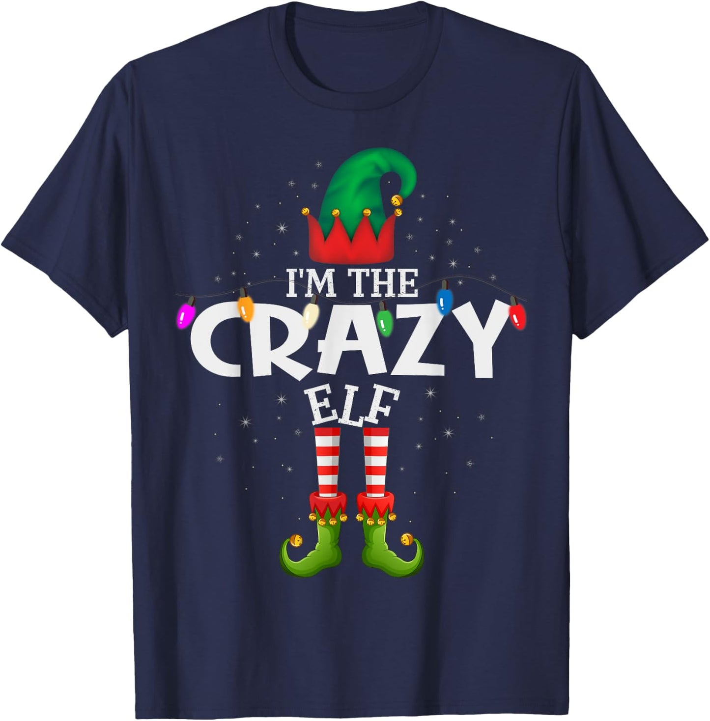 I'm The Crazy Matching Christmas Family T-Shirt - T-Shirt | Navy