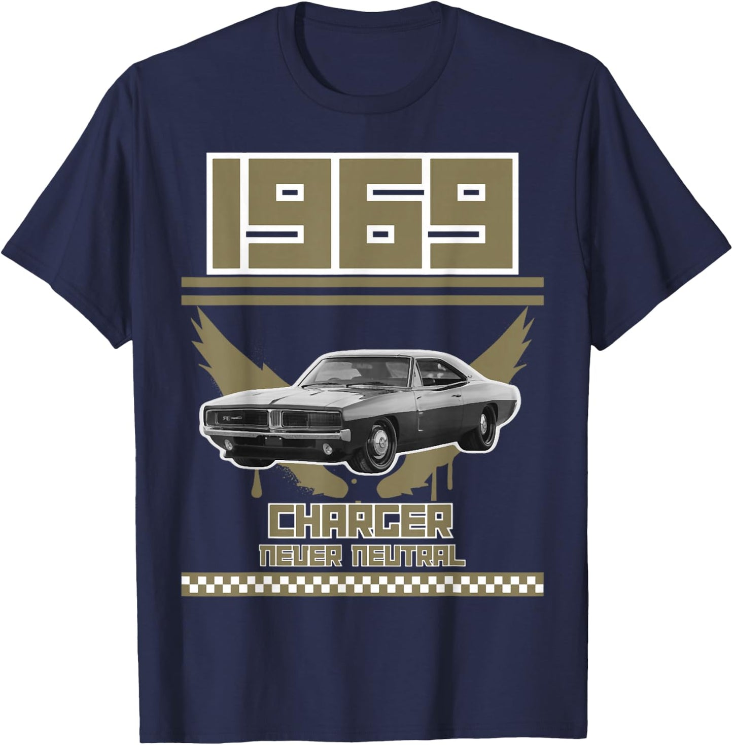 1969 69 Charger Pony Car T-Shirt - T-Shirt | Navy