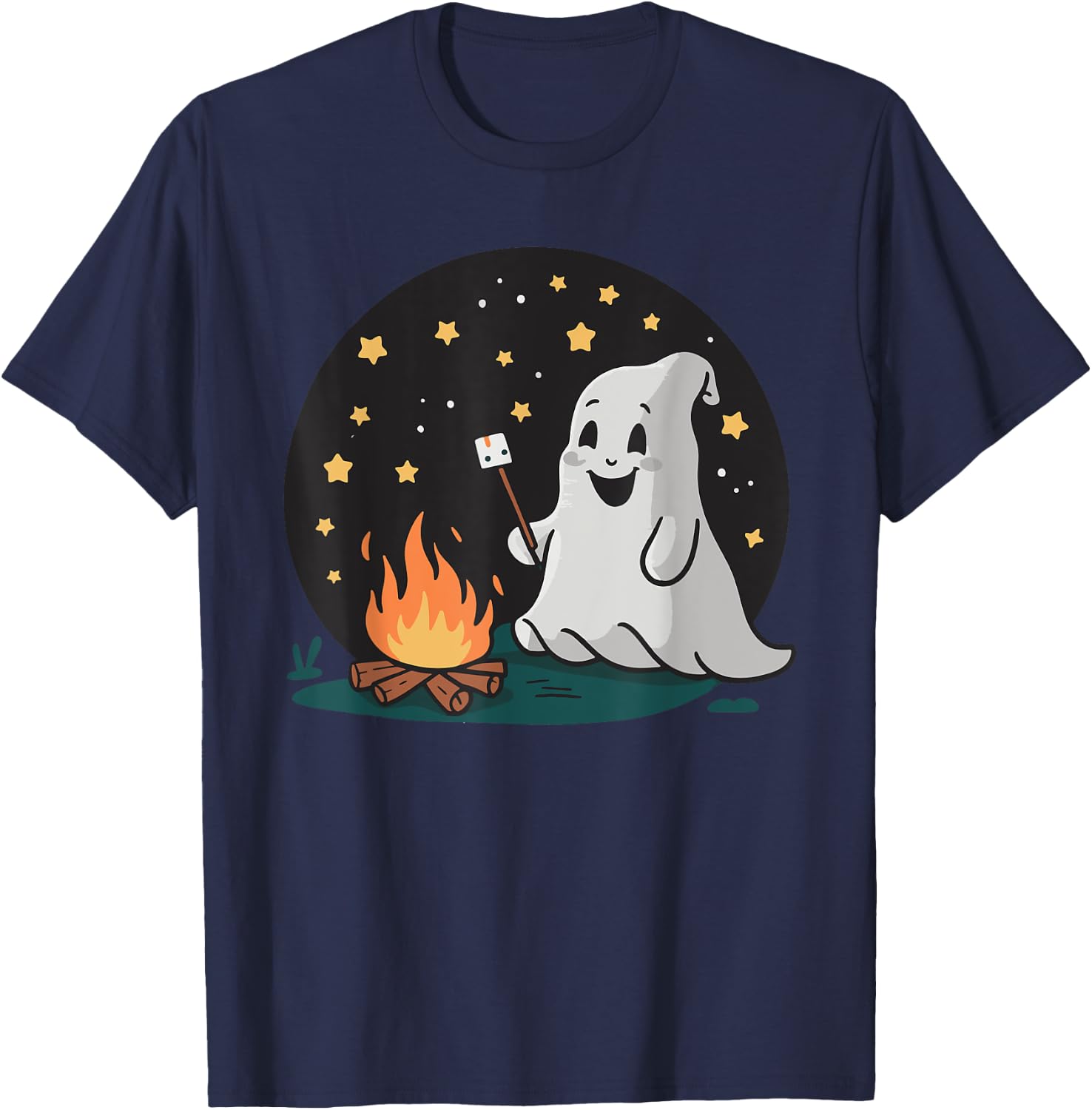 Ghost Camping T-Shirt - T-Shirt | Navy