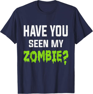 Have You Seen My Zombie Zombie Flip Up T-Shirt - T-Shirt | Navy