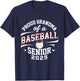 Proud grandma of a baseball senior class of 2025 T-Shirt - T-Shirt | Navy