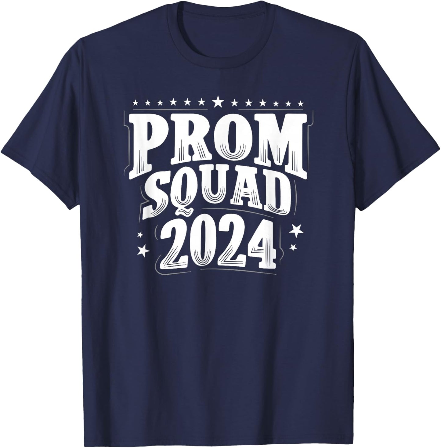 Prom Squad 2024 Graduate Prom Class of 2024 T-Shirt - T-Shirt | Navy