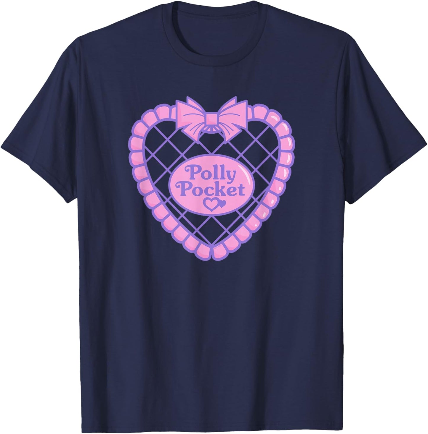 Polly Pocket - Heart Logo T-Shirt - T-Shirt | Navy