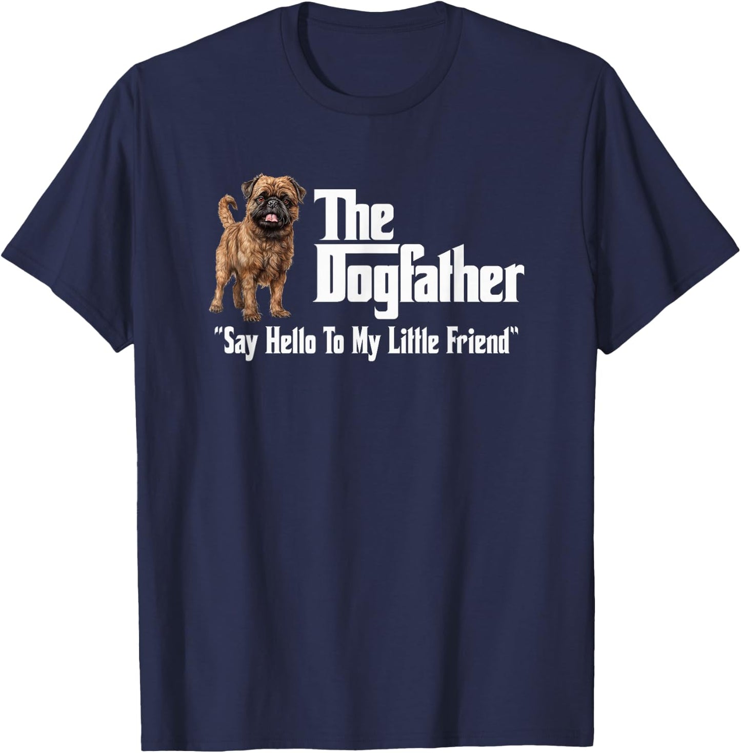 Utopia Sport Brussels Griffon Shop The Brussels Griffon Dogfather T-Shirt - T-Shirt | Navy