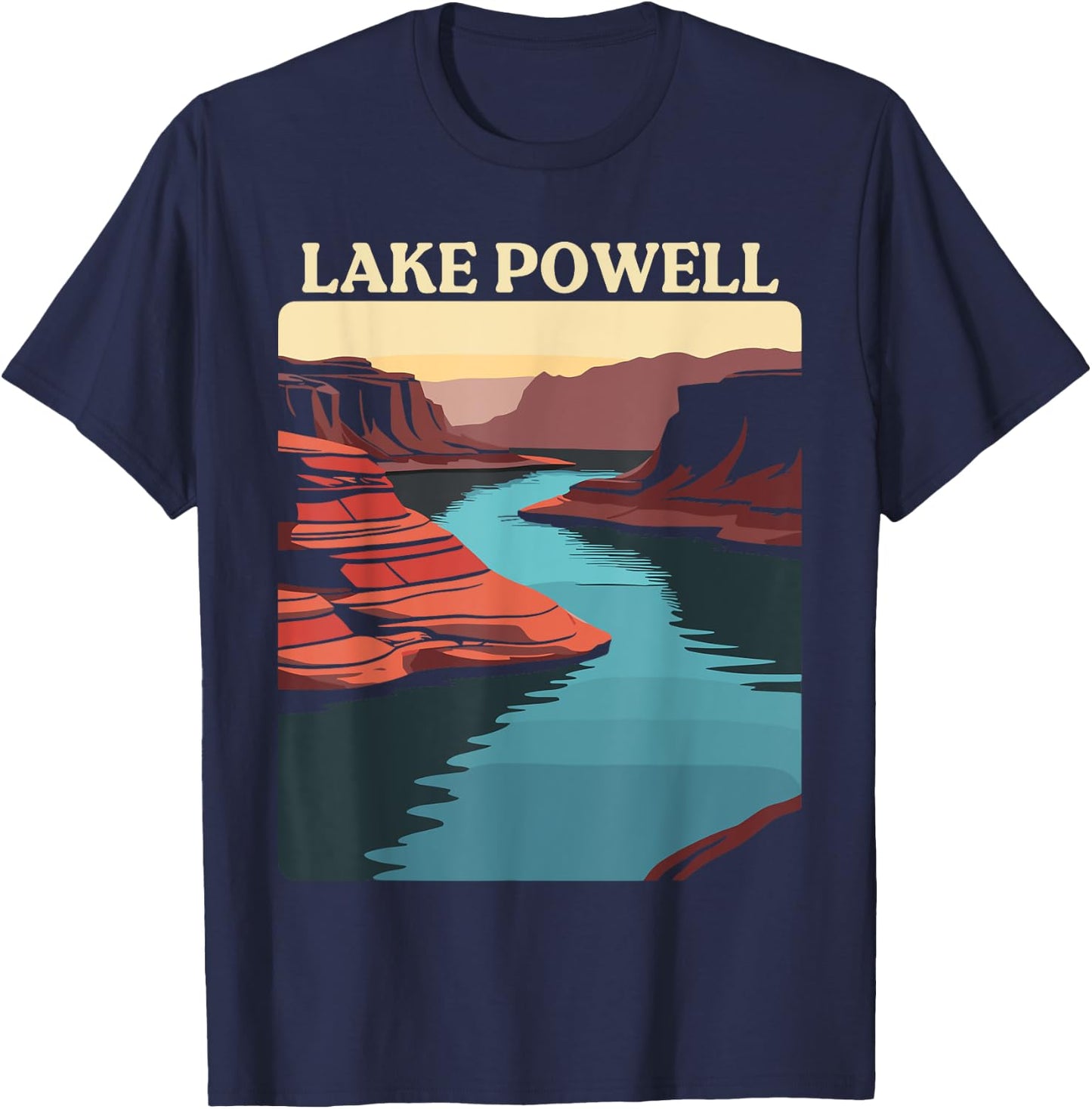 Lake Powell Utah, Lake Powell T-Shirt - T-Shirt | Navy