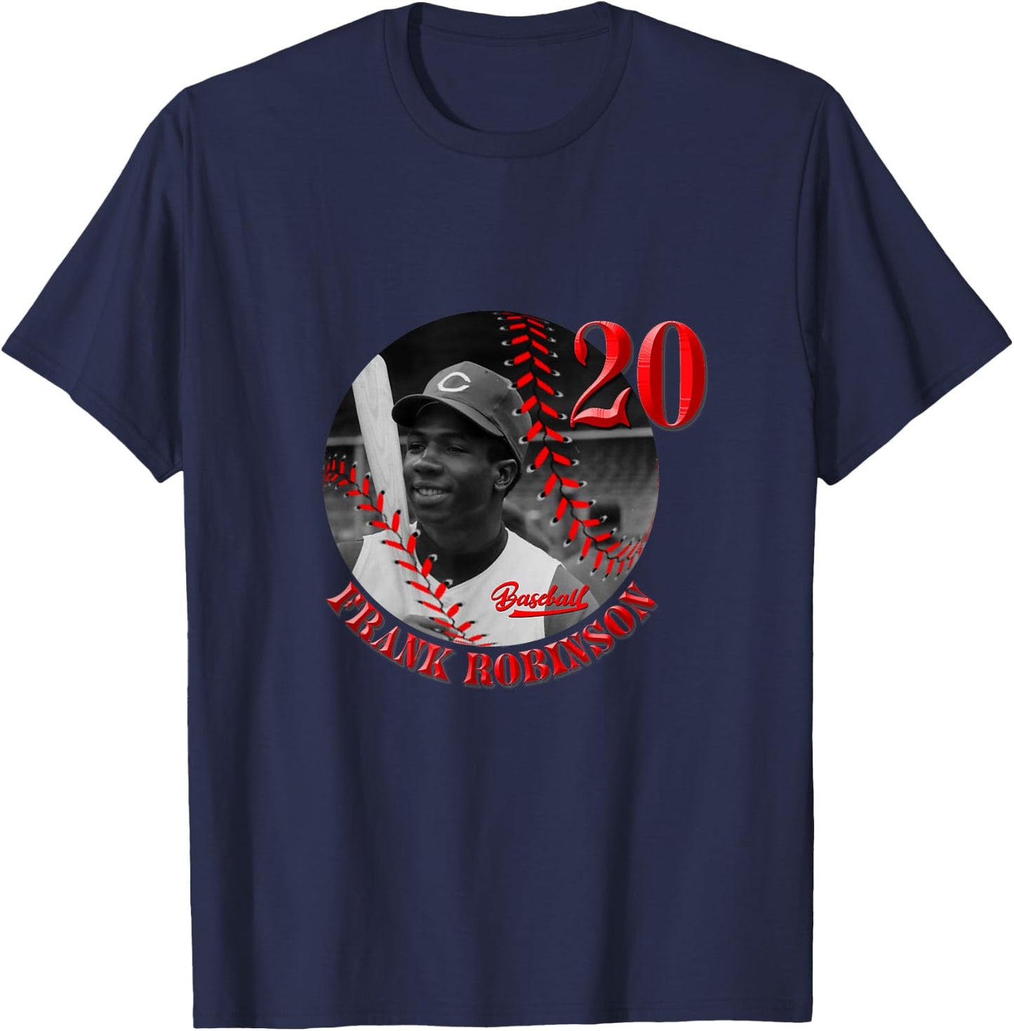 Frank Robinson_Baseball_002 T-Shirt - T-Shirt | Navy