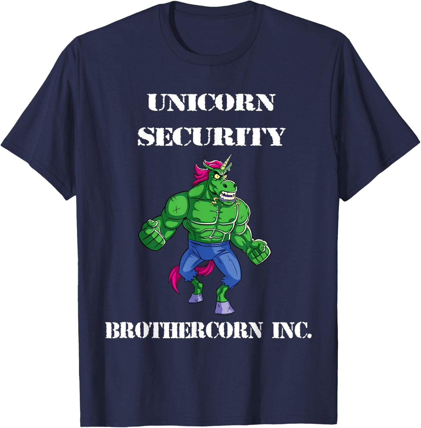 Unicorn Security Brothercorn Inc. T-Shirt - T-Shirt | Navy