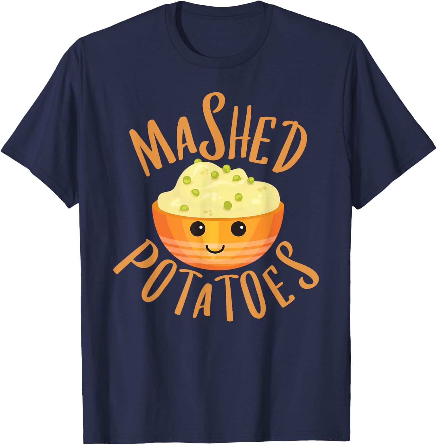 Mashed Potatoes & Gravy Matching Halloween Best Friends T-Shirt - T-Shirt | Navy