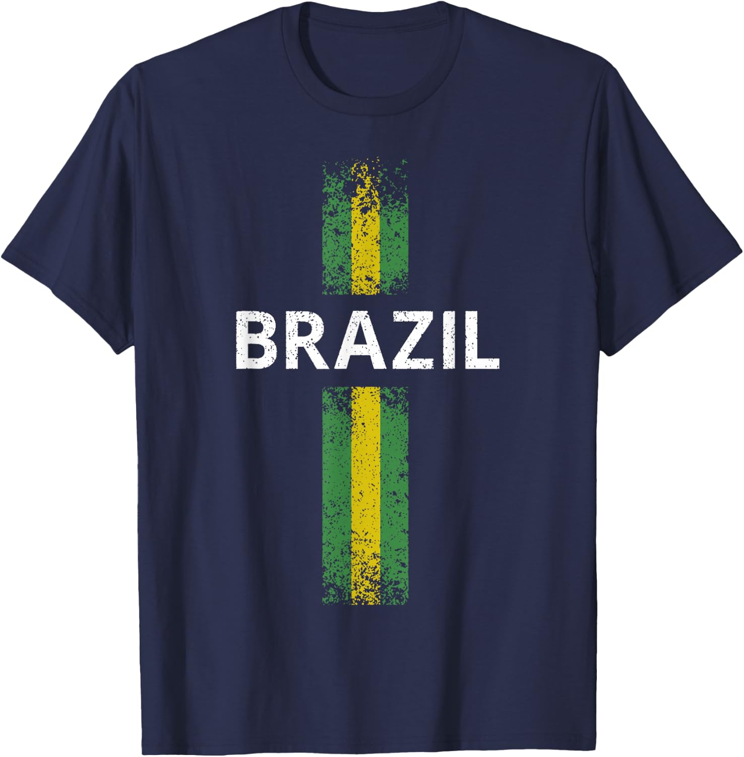 Brazil Jersey Football Brazilian Brazil National Pride T-Shirt - T-Shirt | Navy