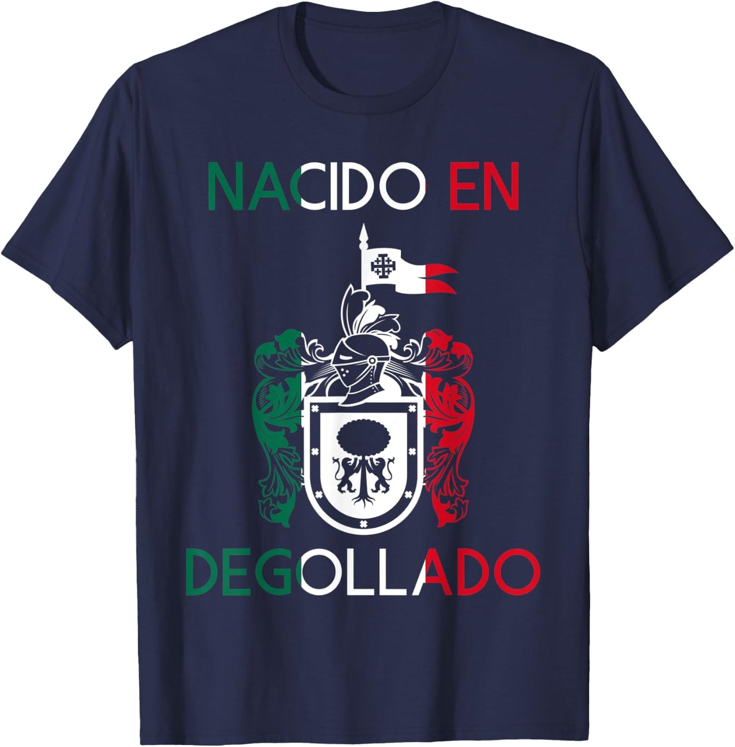 Degollado Jalisco Estado De Mexico Escudo Eagle Aguila T-Shirt - T-Shirt | Navy