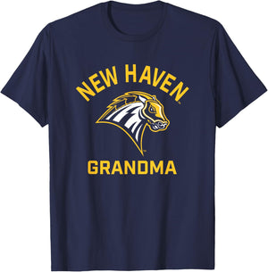 University of New Haven UNH Chargers Arched Grandma T-Shirt - T-Shirt | Navy