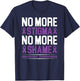 Overdose Awareness No More Stigma No More Shame Addiction T-Shirt - T-Shirt | Navy