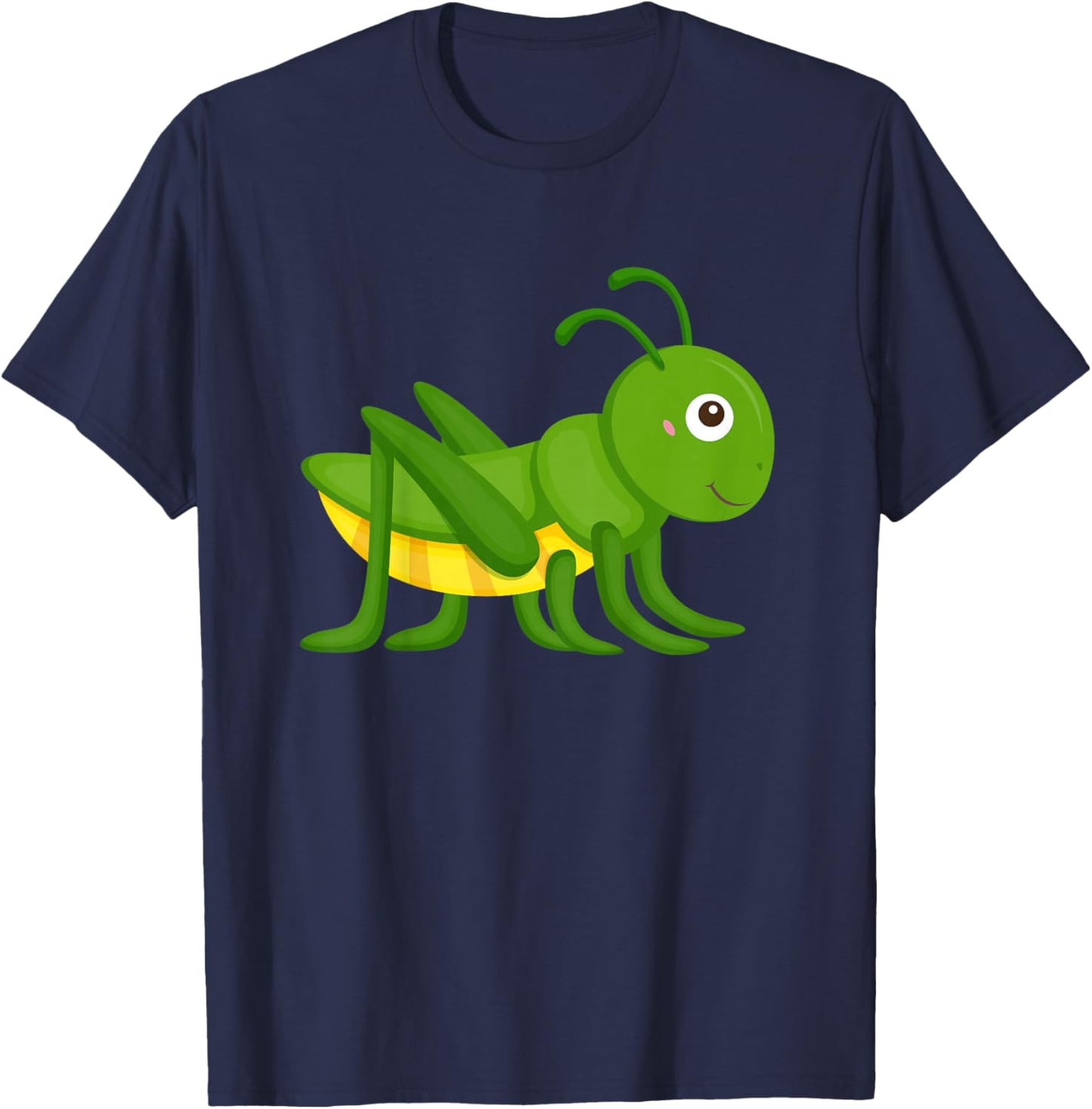 Happy Grasshopper Drawing Boys Girls Toddlers T-Shirt - T-Shirt | Navy