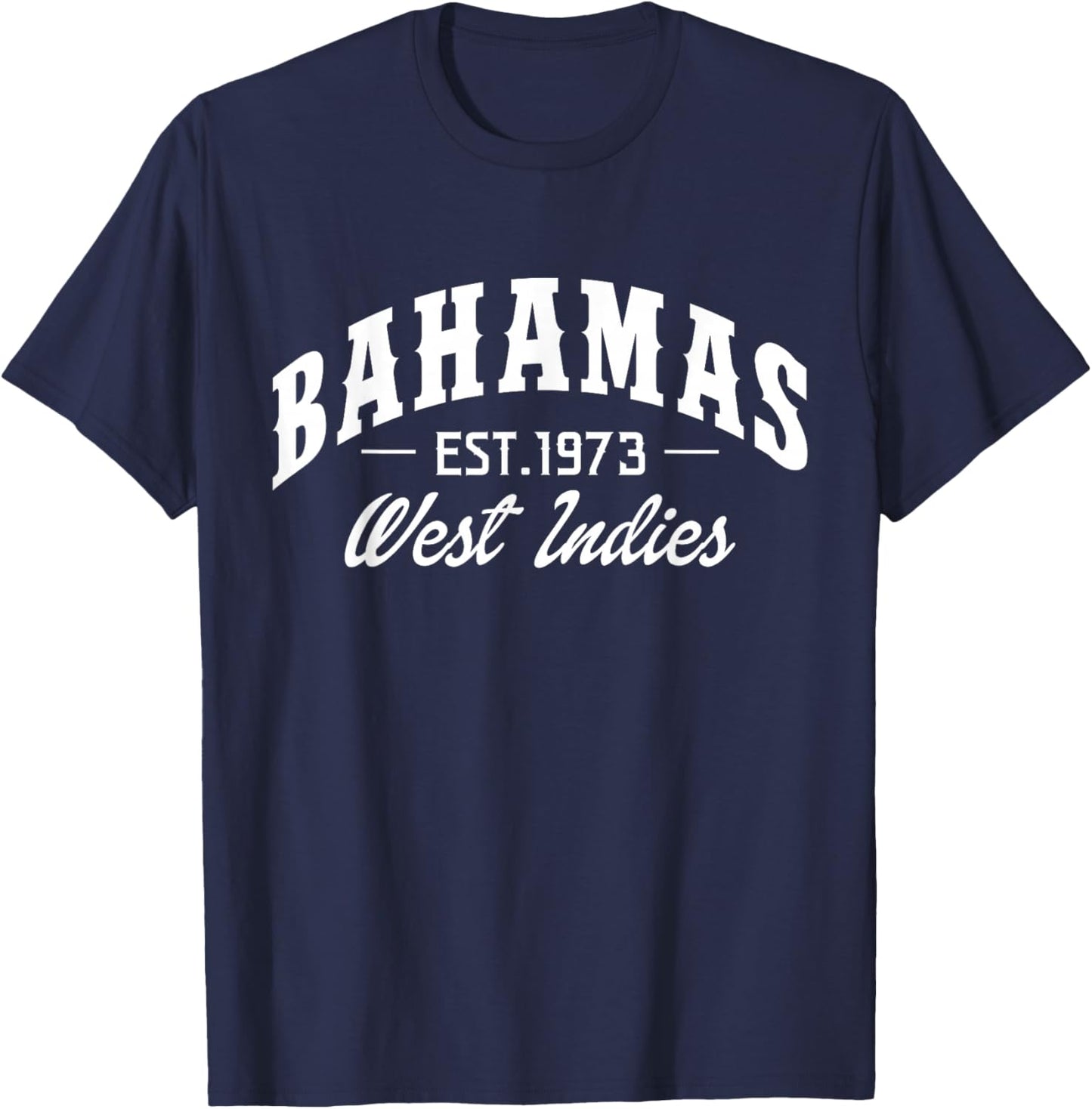 Bahamas Est. 1973 West Indies Bahamian Pride T-Shirt - T-Shirt | Navy