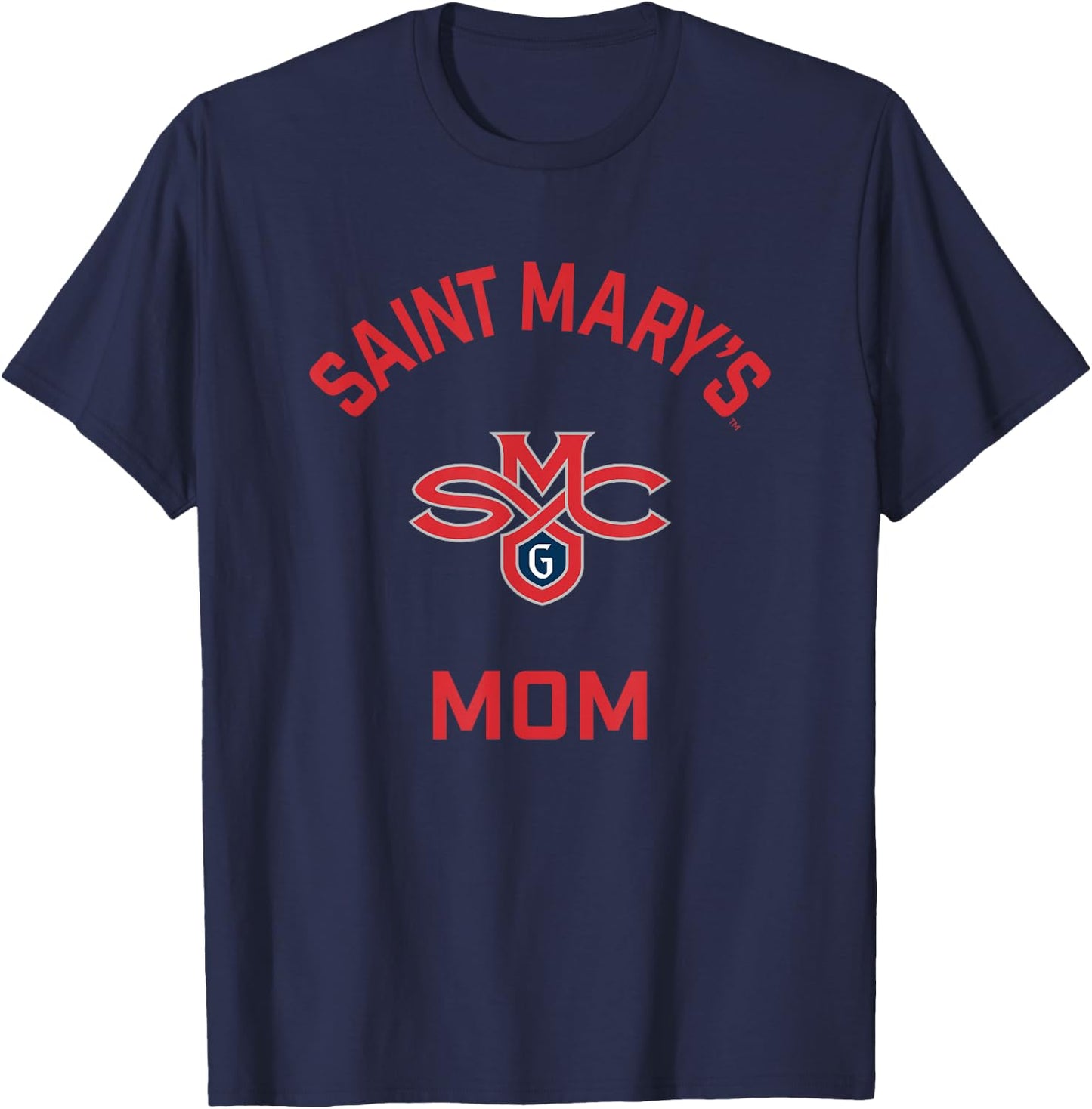 Saint Mary's College Gaels Arched Mom T-Shirt - T-Shirt | Navy