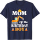 Mom of the birthday boy Construction Boy's Birthday Party T-Shirt - T-Shirt | Navy