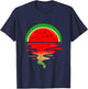 Summer Watermelon Sunset T-Shirt - T-Shirt | Navy