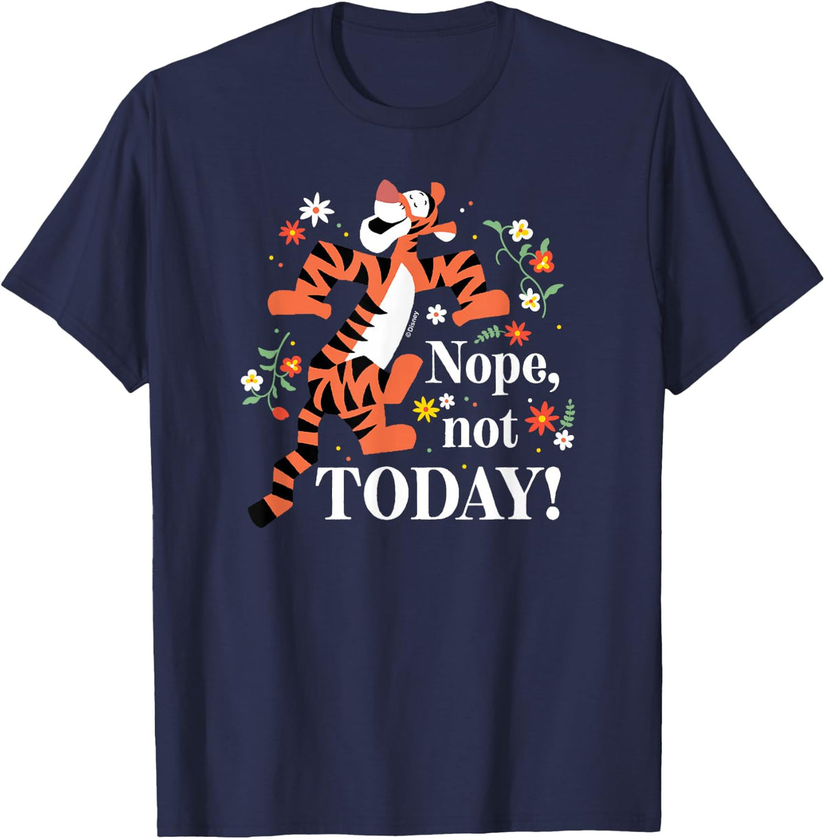 Winnie The Pooh - Tigger Nope Not Today T-Shirt - T-Shirt | Navy