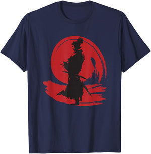 Miyamoto Musashi Samurai Bushido Warrior Wisdom T-Shirt - T-Shirt | Navy