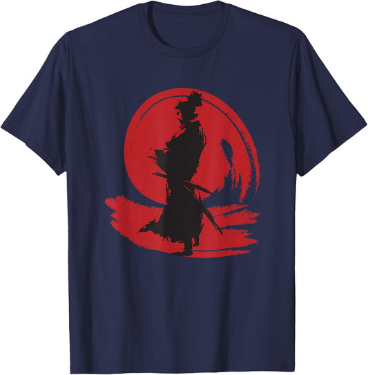 Miyamoto Musashi Samurai Bushido Warrior Wisdom T-Shirt - T-Shirt | Navy