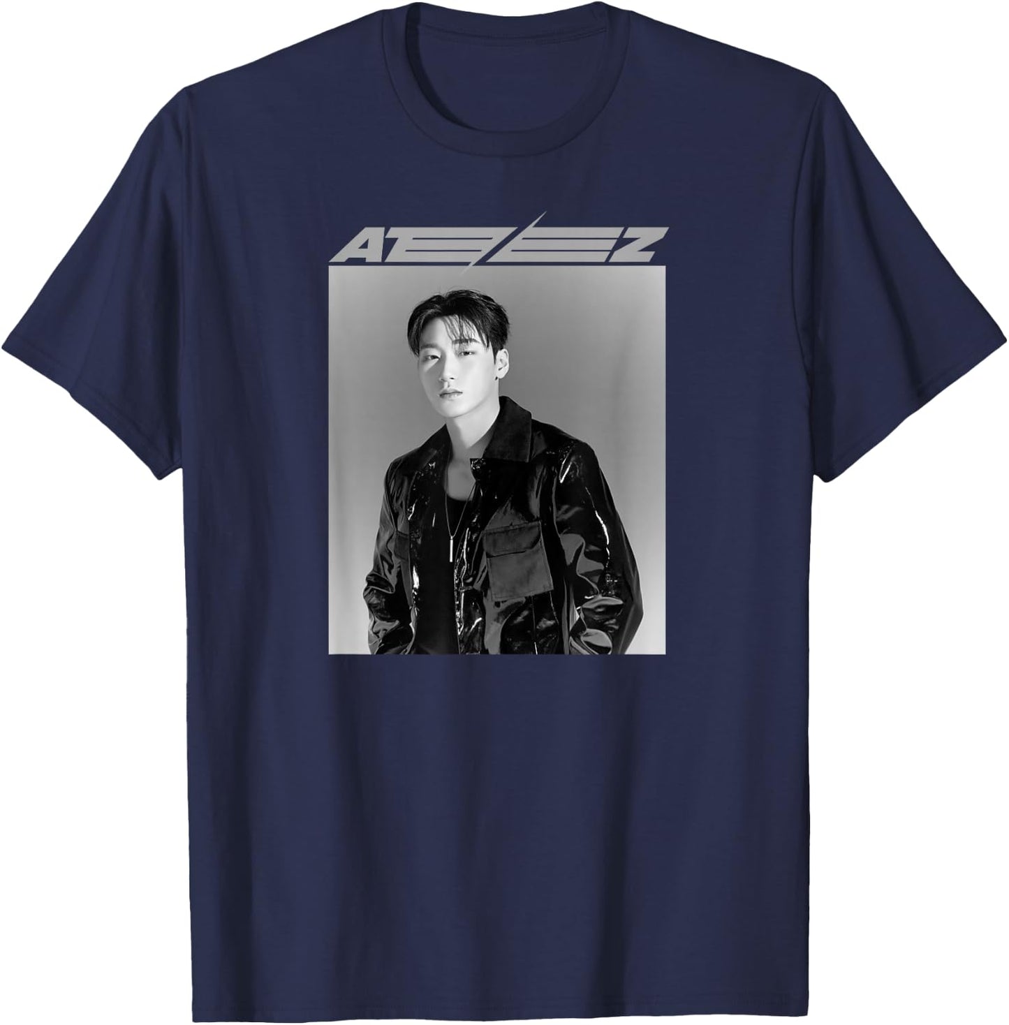 ATEEZ Official Merch Exclusive San T-Shirt - T-Shirt | Navy
