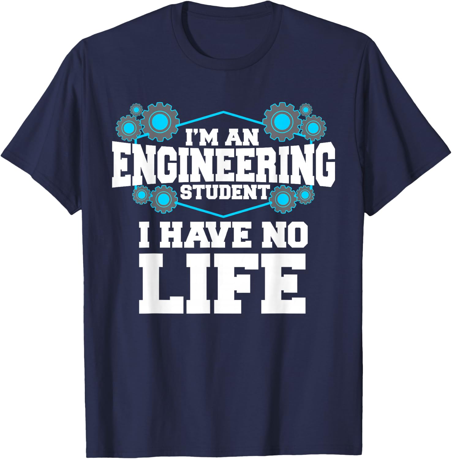 Funny Engineering Design Women Engineer Student T-Shirt - T-Shirt | Navy