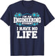 Funny Engineering Design Women Engineer Student T-Shirt - T-Shirt | Navy