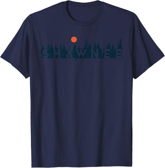 Rock climbing SHAWNEE National Forest Retro Vintage T-Shirt - T-Shirt | Navy