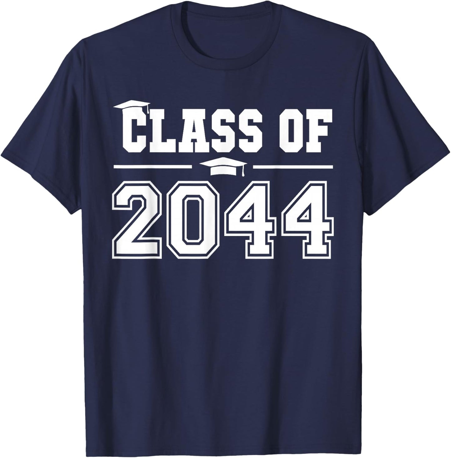 Class of 2044 Grow With Me First Day of School Graduation T-Shirt - T-Shirt | Navy