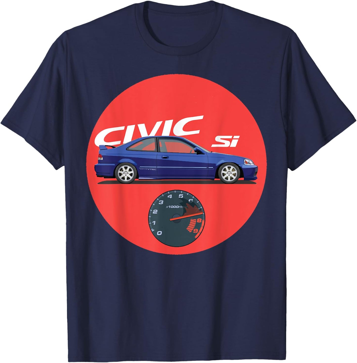 Civic Si JDM Car T-Shirt - T-Shirt | Navy