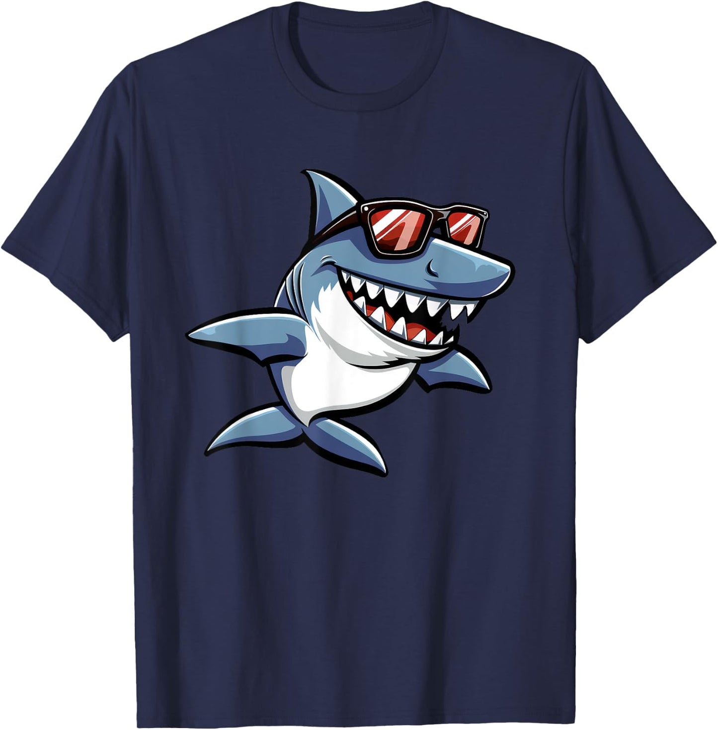 Shark Graphic T-Shirt - T-Shirt | Navy