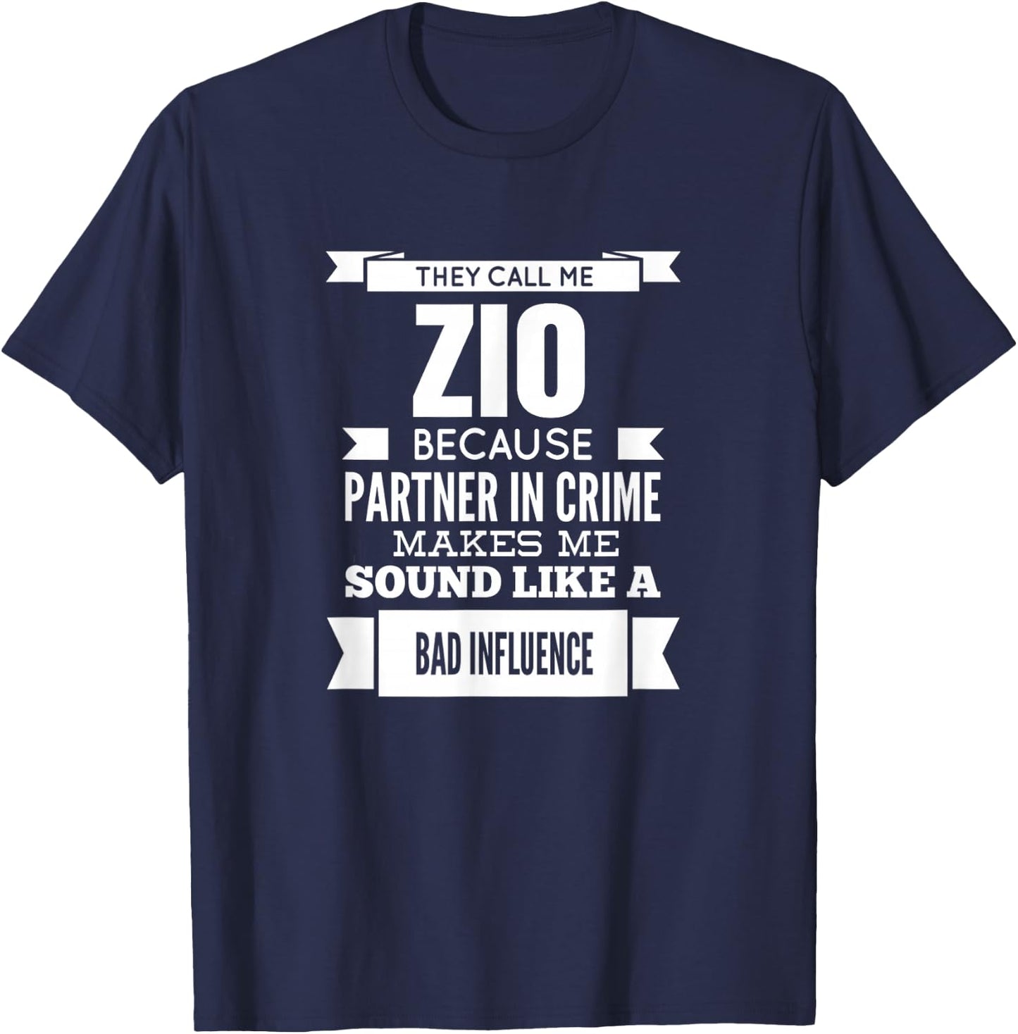 They Call Me Zio Italian Uncle T-Shirt - T-Shirt | Navy