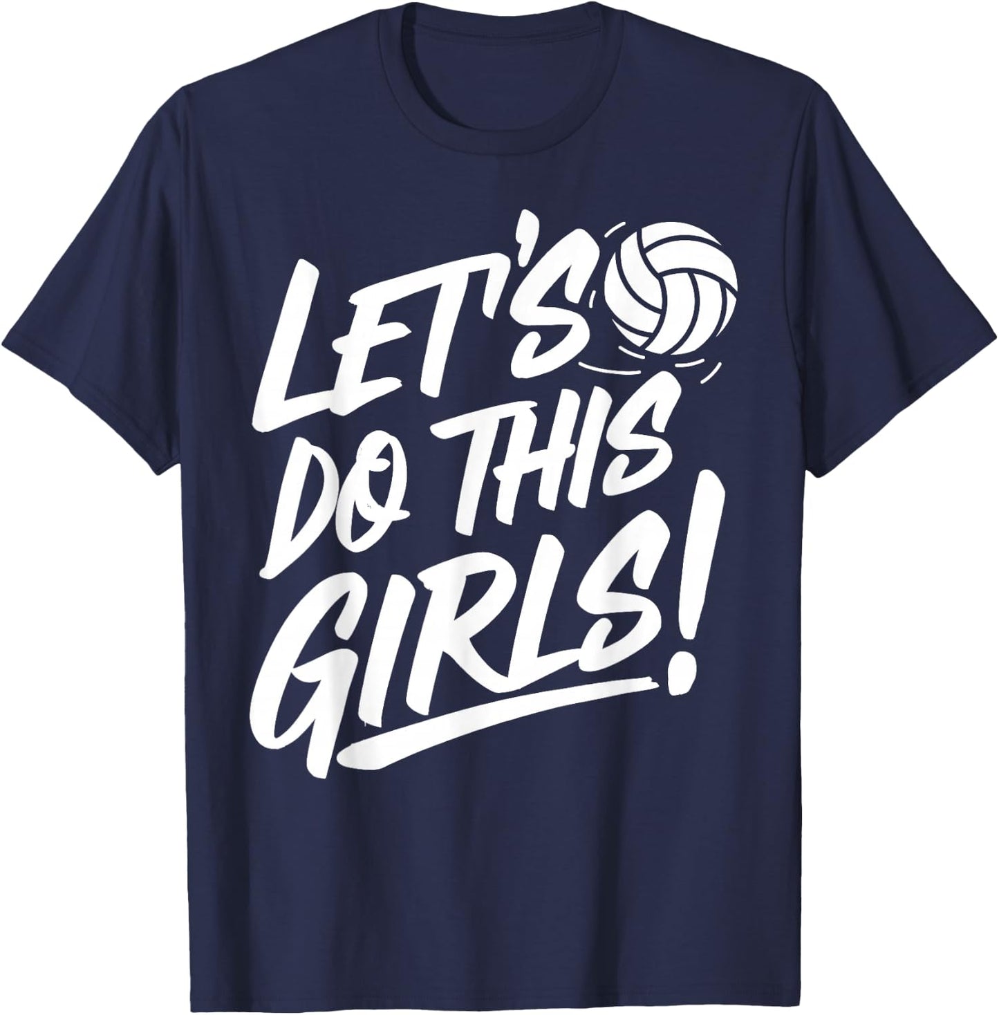 Girl Volleyball Woman Volleyball Team Daughter Volleyball T-Shirt - T-Shirt | Navy