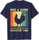 Best Rooster Design Women Kids Chicken Rooster Lover T-Shirt - T-Shirt | Navy