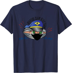 Bearded Clam Dive Team T-Shirt - T-Shirt | Navy