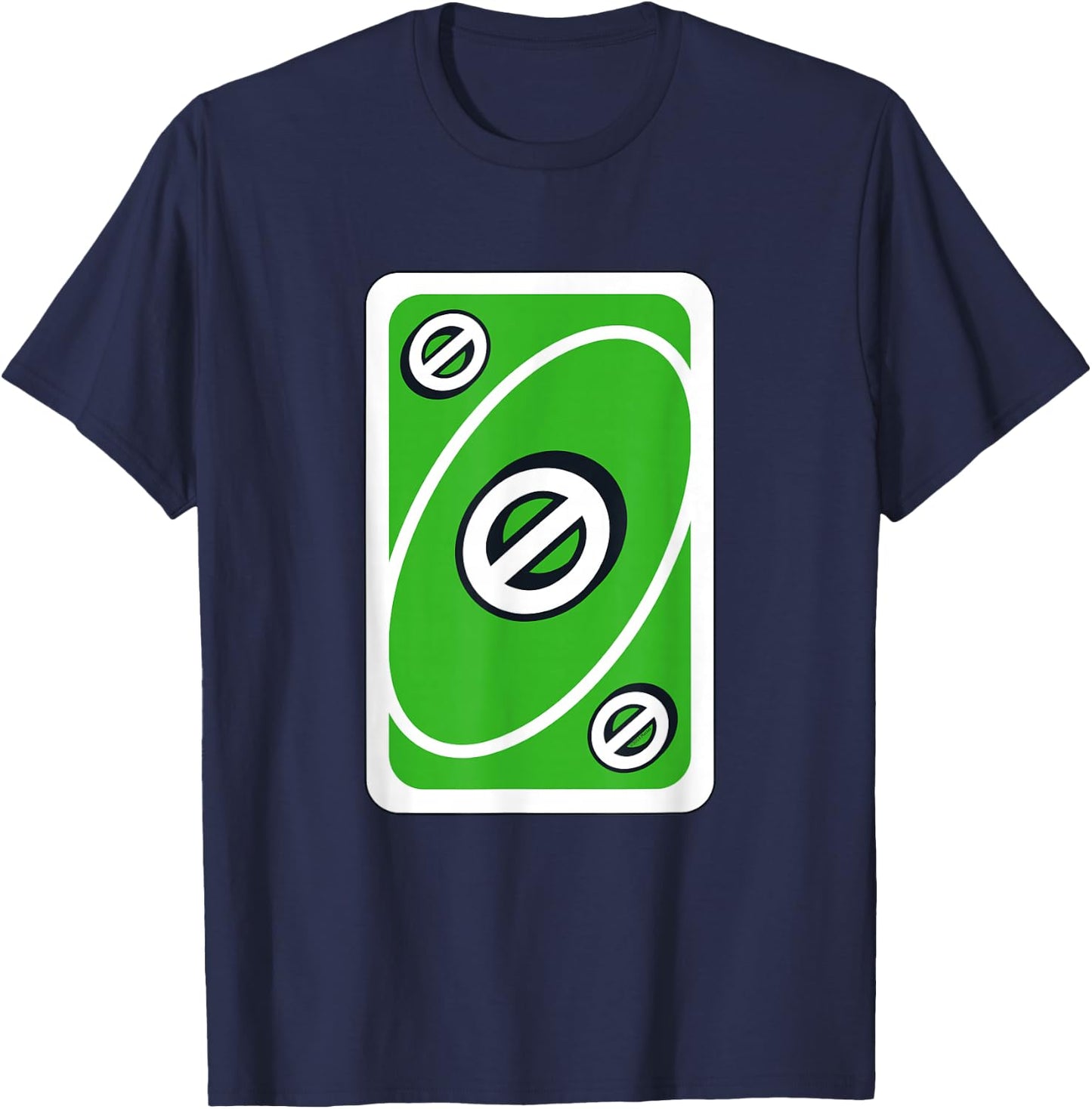 UNO - Green Skip Card T-Shirt - T-Shirt | Navy