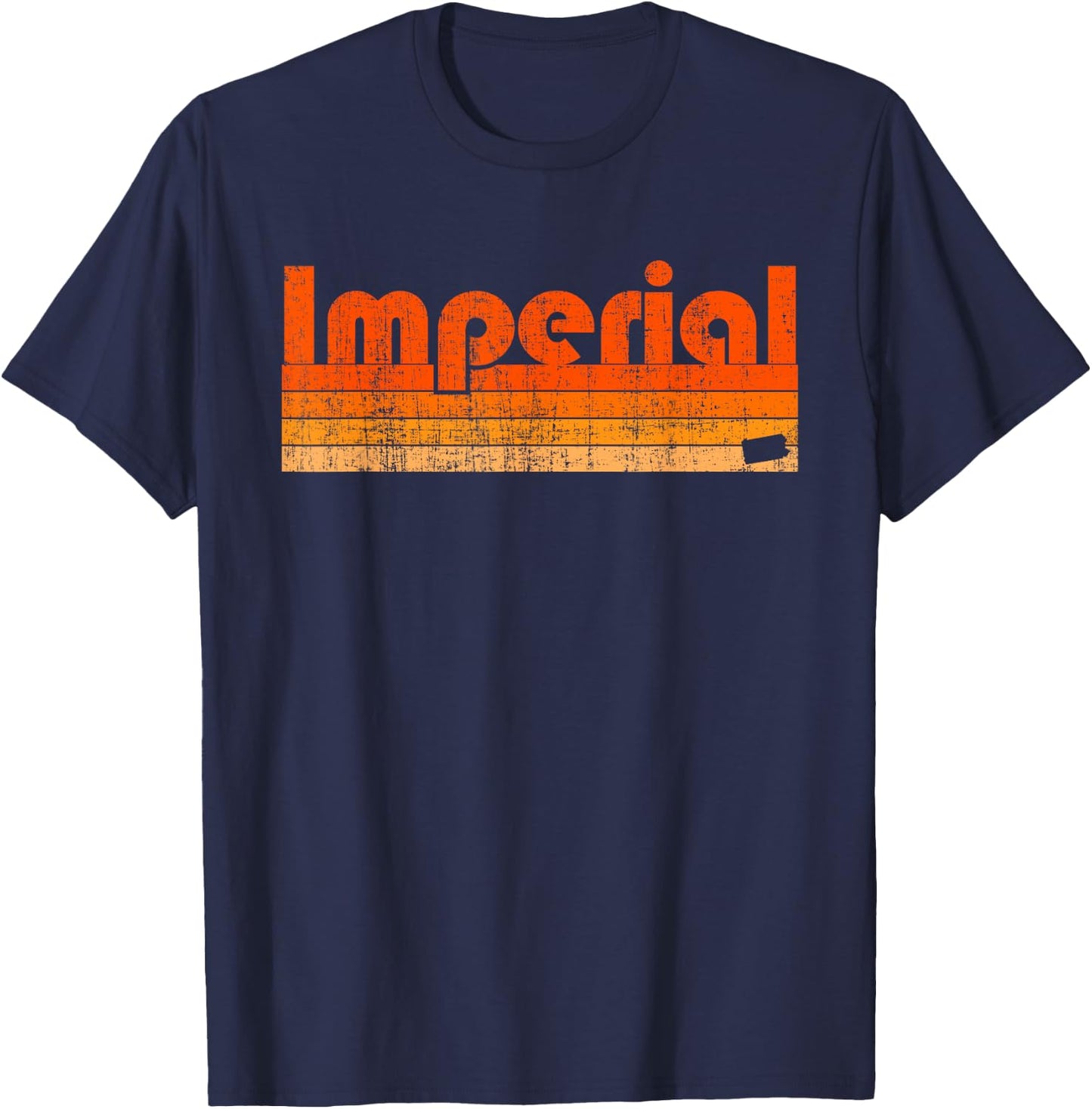 Imperial, Pennsylvania Retro 80s Style T-Shirt - T-Shirt | Navy