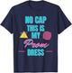 Retro No Cap This is my Prom Dress Prom Promprosal T-Shirt - T-Shirt | Navy