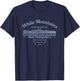 JCombs: White Mountains, NH with Mount Washington T-Shirt - T-Shirt | Navy