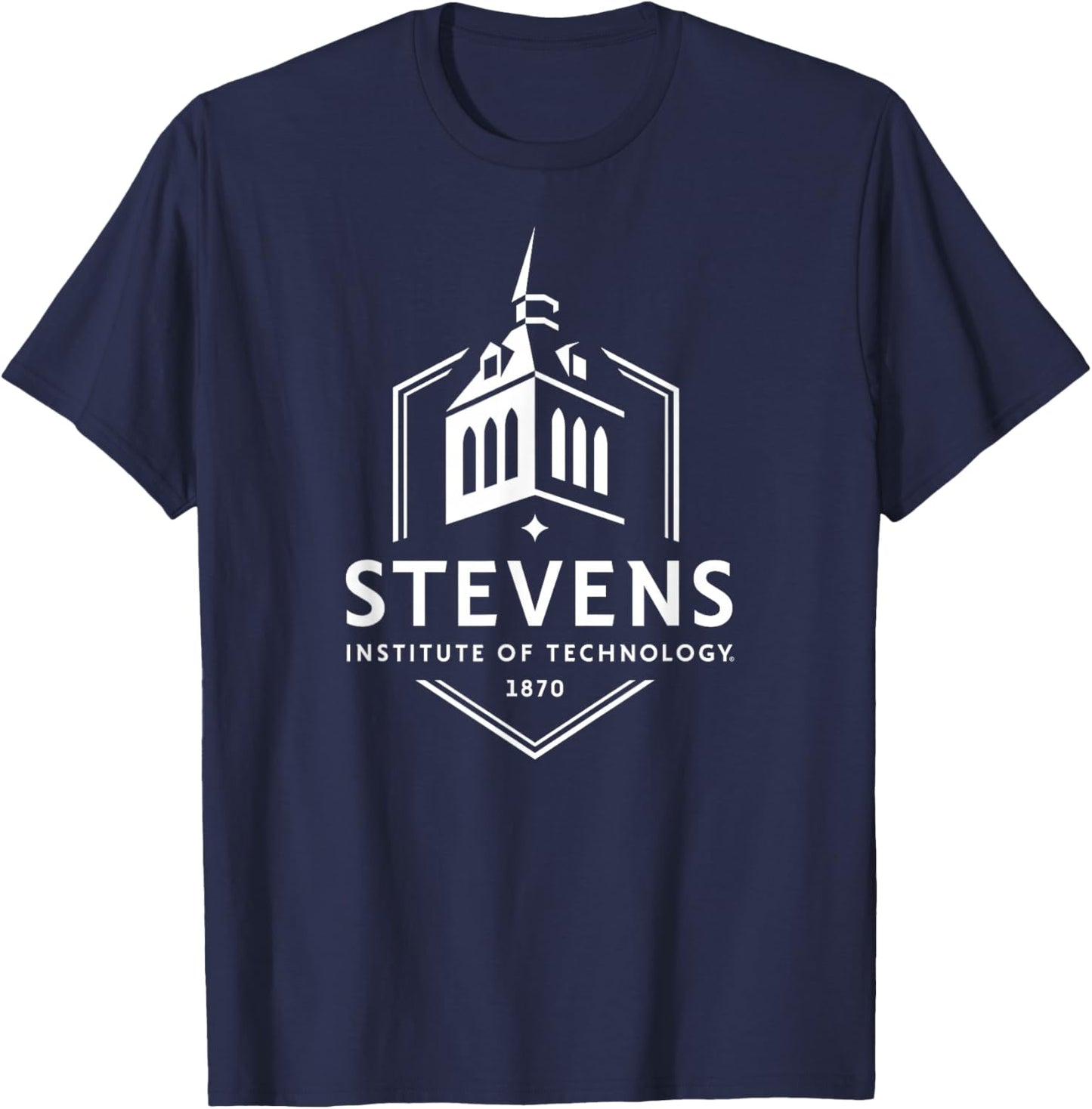 Stevens Institute of Technology by Steve State -Adults Red Short Sleeve T-Shirt - T-Shirt | Navy