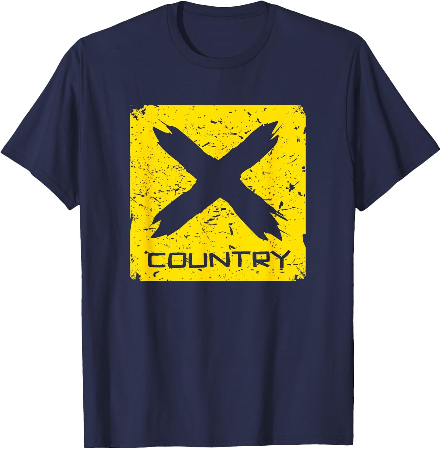 XC Sign Cross Country Cross Country Runner Gift T-Shirt - T-Shirt | Navy