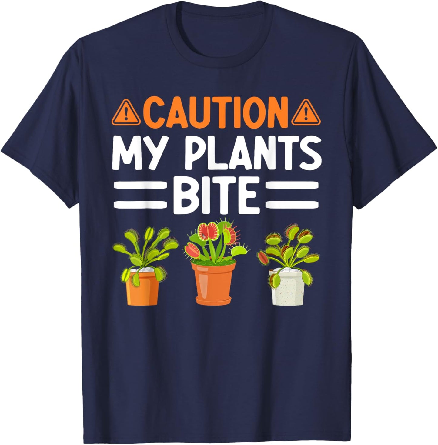 Monster Plant Funny Gardening Plants T-Shirt - T-Shirt | Navy