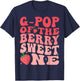 G-Pop Of The Berry Sweet One 1st Birthday Strawberry T-Shirt - T-Shirt | Navy