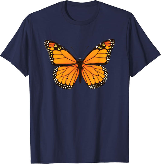 Cute Monarch Butterfly T-Shirt - T-Shirt | Navy