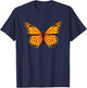 Cute Monarch Butterfly T-Shirt - T-Shirt | Navy