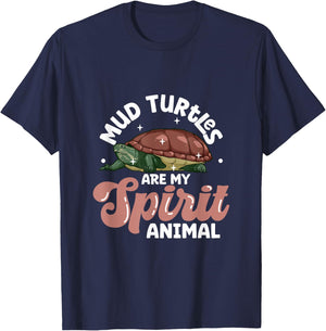 My spirit animal - Mud Turtle T-Shirt - T-Shirt | Navy