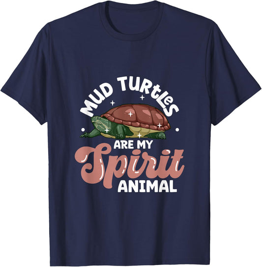 My spirit animal - Mud Turtle T-Shirt - T-Shirt | Navy