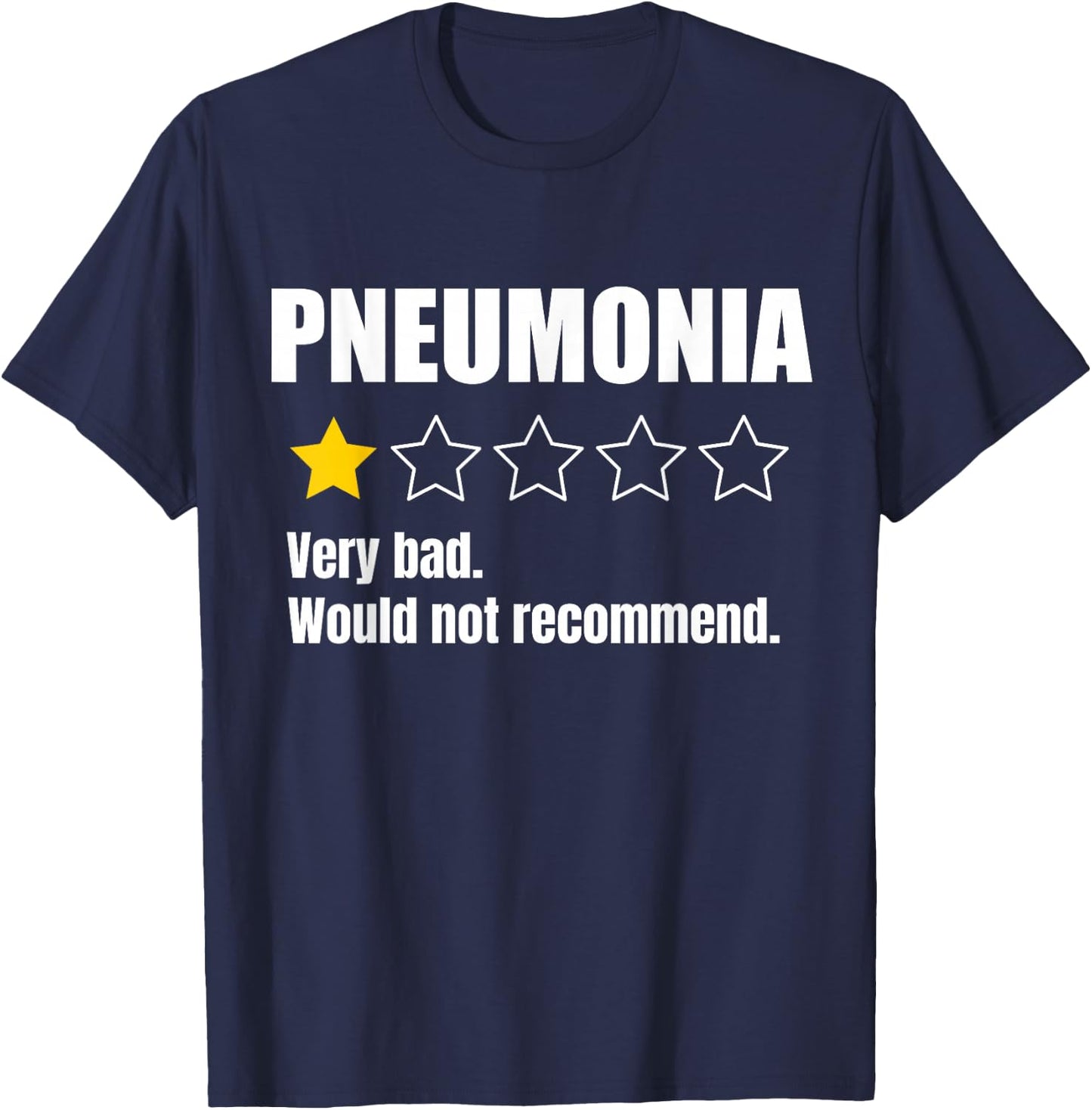 Pneumonia Awareness Warrior Support T-Shirt - T-Shirt | Navy