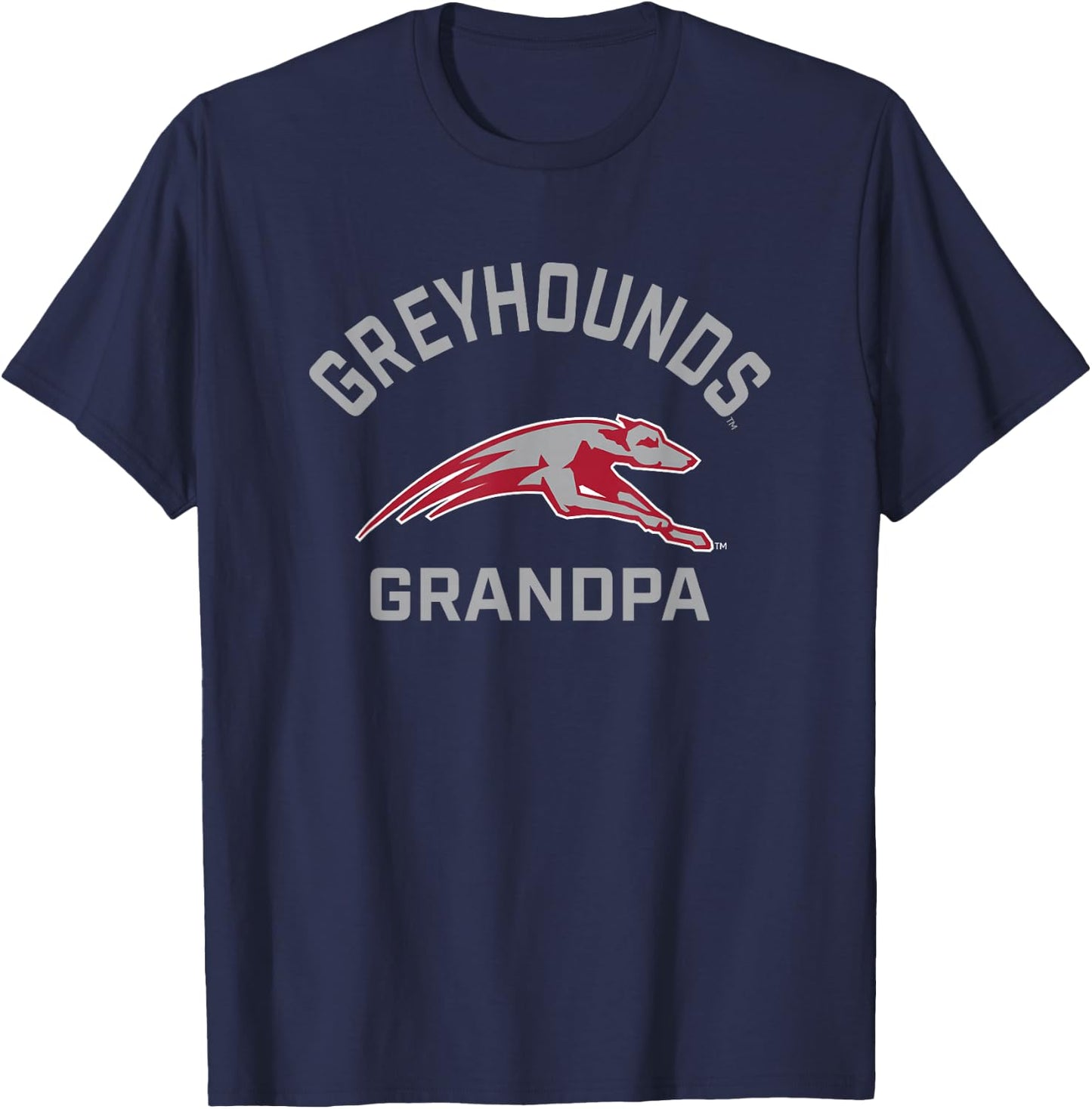 University of Indianapolis UIndy Greyhounds Arched Grandpa T-Shirt - T-Shirt | Navy