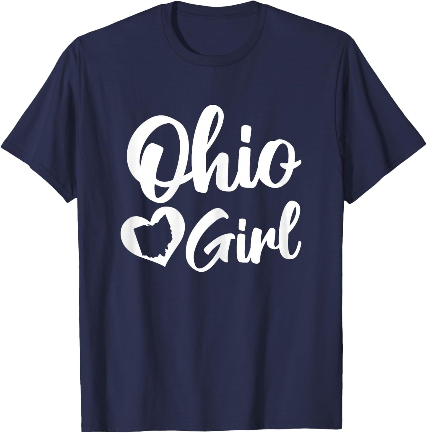 Buckeye State Lover State Of Ohio Cute Ohio Girl T-Shirt - T-Shirt | Navy